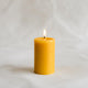 100% Pure Beeswax Pillar Candle, 2.5 x 5 Inch, Natural Honey Scent, Hand-Poured (Yellow Beeswax)