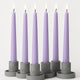 Candlewale 10″ Soy Wax Taper Candles – Pack of 6 | Dripless, Smokeless, Long Burn | Elegant for Dinner, Wedding & Home Décor (Lavender)