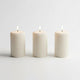 Candlewale Soy Wax Ribbed Pillar Candle Set of 3 – 2x3 Scented Candles for Home Decor, Spa, Diwali, Wedding, Valentine & X-Mass (Vanilla)