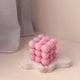 Candlewale Scented Bubble Candles, Set of 2 Handmade Soy Wax Cube Candles, Home Decor and Gifting (Rose)