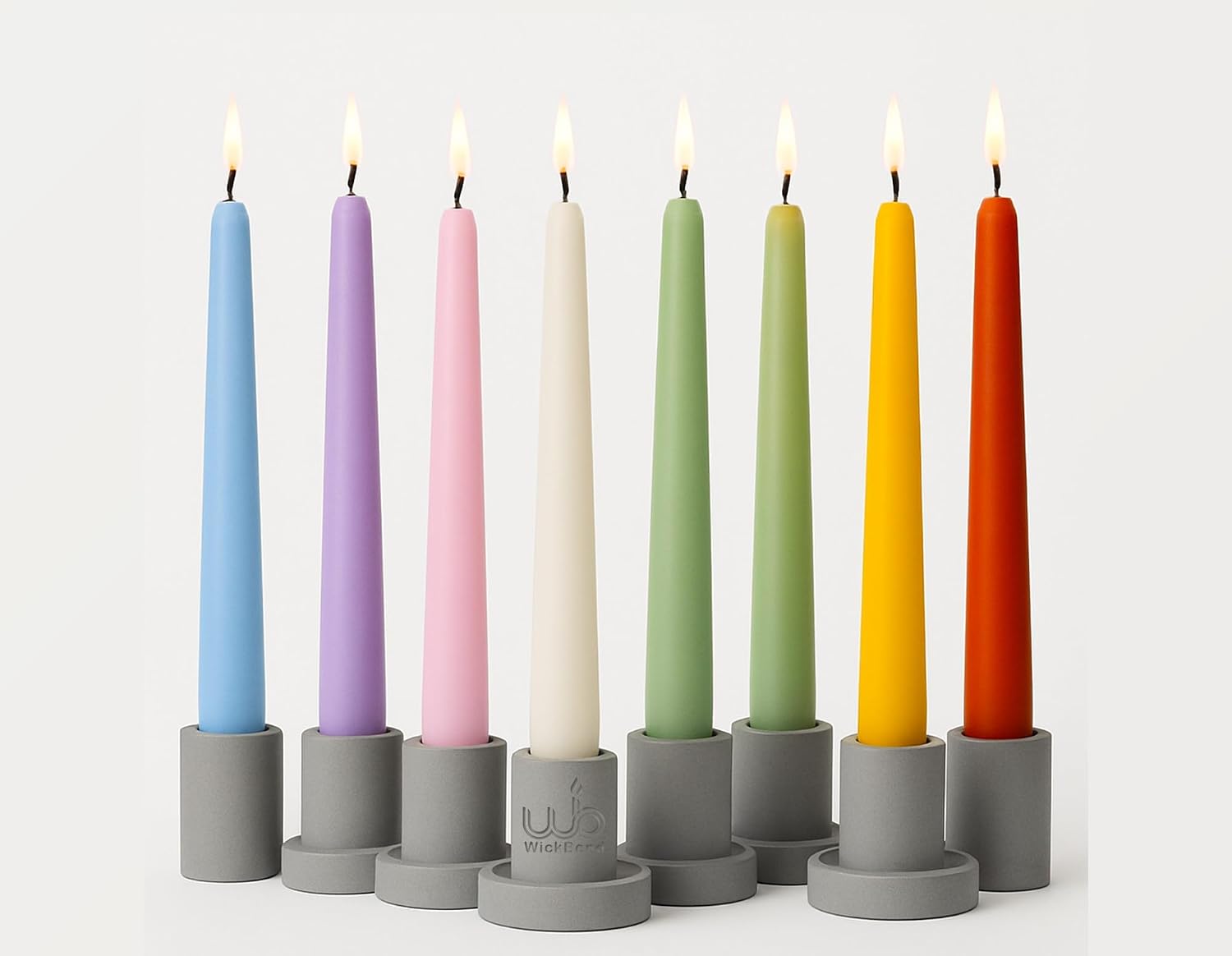 Taper Candles 10 Inch – Pack of 4 | Dripless, Smokeless, Long Burn | Elegant for Dinner, Wedding & Home Décor (Black)