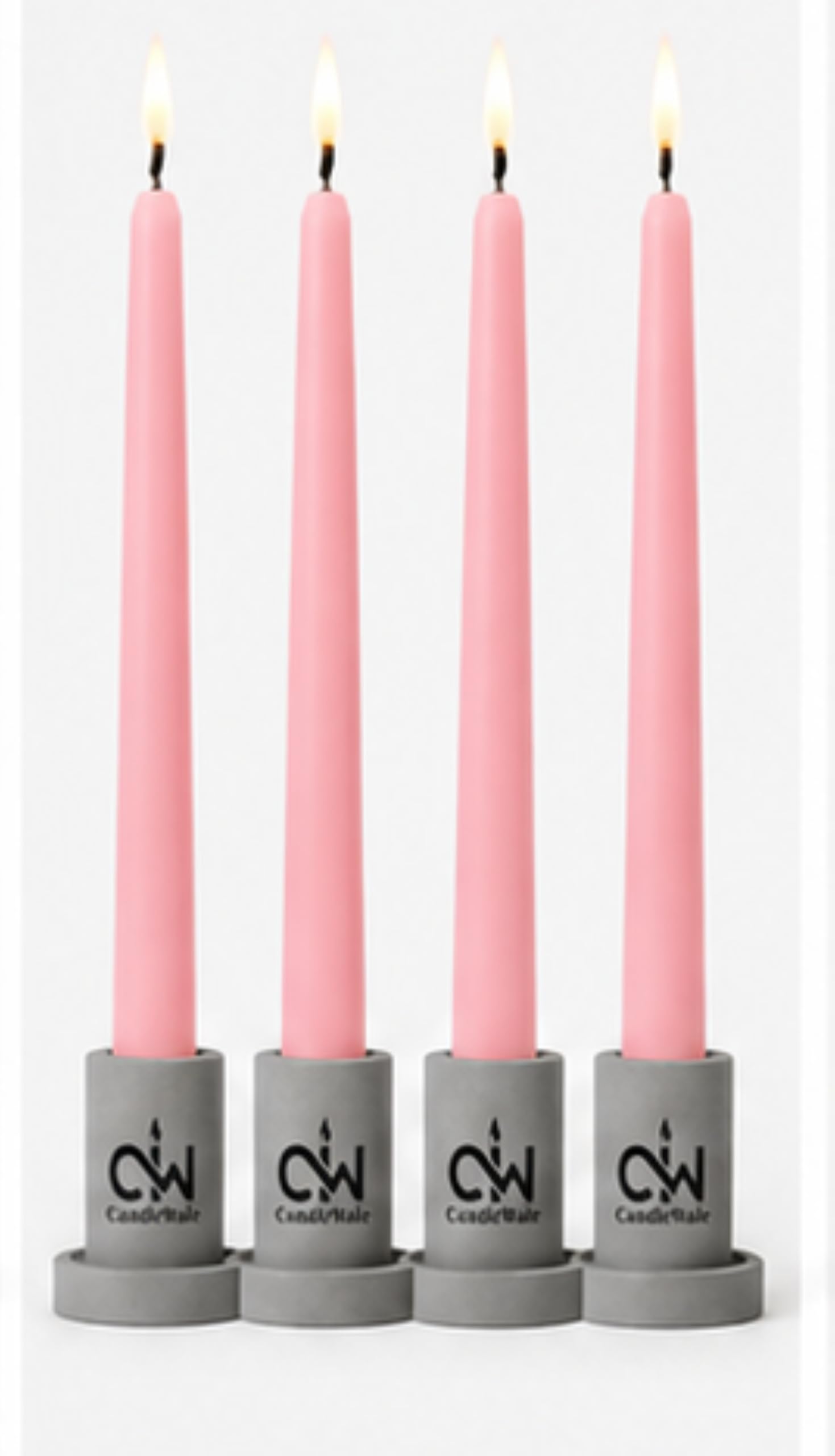 Taper Candles 10 Inch – Pack of 4 | Dripless, Smokeless, Long Burn | Elegant for Dinner, Wedding & Home Décor (Black)