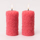 Candlewale Rose Pillar Scented Candles – Set of 2 Red Decorative Wax Candles for Home Décor & Gifting | Long-Lasting Floral Aroma | Romantic Ambience for Living Room & Bedroom (Lily)