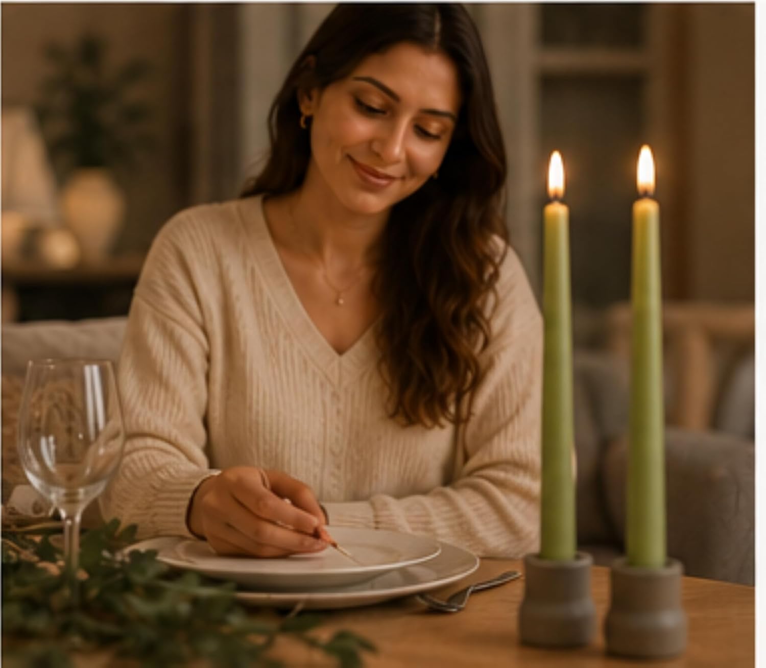 Taper Candles 10 Inch – Pack of 4 | Dripless, Smokeless, Long Burn | Elegant for Dinner, Wedding & Home Décor (Black)