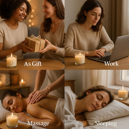 Candlewale Luxury Scented Glass Candle – 7 oz (200g) Soy Wax | 60-Hour Burn | Hand-Poured, Eco-Friendly Aromatherapy | Premium Gift for Her, Him & Home Décor (Moonlit Lavender)